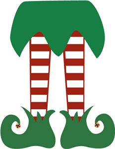 Elf Christmas Decorations, Elf Legs, Silhouette Online Store, Silhouette Christmas, Christmas Templates, Christmas Sewing, Silhouette Design Store, Christmas Clipart, Christmas Activities