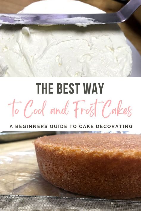 Making beautifully decorated cakes is easier than you think. It’s all about how long you let the cake cool before icing it! Learn the steps to successfully cooling and frosting cakes so that you can improve your cake decorating skills and feel confident baking and frosting cakes. Icing A Cake, Chandelier Cake, Easy Frosting, Cold Cake, Cake Decorating Icing, Dinner On A Budget, Baking Business, Easy Cake Decorating, Decorated Cakes