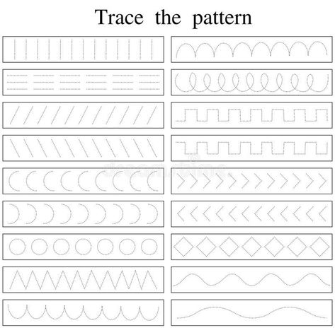 Find and Download Printable Worksheets for preschool, kindergarten and kids. #printable #worksheet #activity #preshool #bookactivity #tracing Trace The Lines Worksheet, Line Art Practice Sheet, Straight Line Tracing Worksheet, Tracing For Beginners, Pattern Tracing Worksheet, Learning To Write Letters Printables, Hand Writing Practice Kids, Tracing Patterns For Preschool, Prewriting Worksheets Preschool