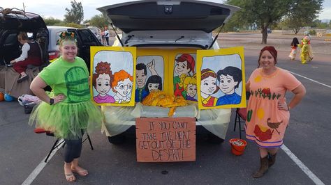 Magic school bus trunk or treat Magic School Bus Trunk Or Treat, Magic School Bus, Halloween 2018, Fashion Kids, Trunk Or Treat, 4 Kids, School Bus, Holiday Specials, Holidays Halloween