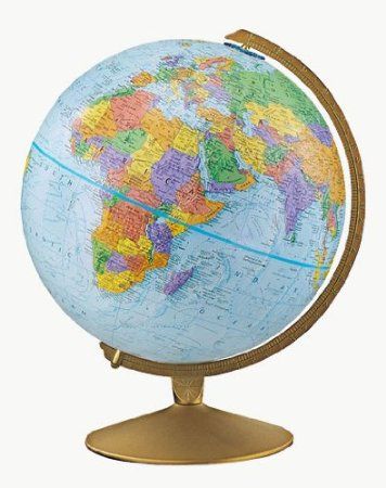 Geography made easy with maps and a globe - SallieBorrink.com  Incorporating geography into your daily living. Floor Globe, Desk Globe, Kids Globe, Conference Room Tables, Globe Art, World Globes, World Globe, Colored Highlights, Display Boxes