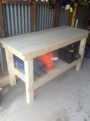 Workbench White Workbench, Workbench Diy, Wooden Desk Chairs, Potting Benches, Sliding French Doors, Workbench Plans Diy, Bookshelf Plans, Work Benches, Woodwork Projects