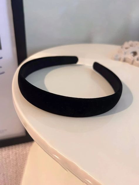 1pc Solid Elegant Wide Headband | SHEIN USA Black Headband, Wide Headband, 90s 00s, New Collection, Black Color, New Zealand, Free Shipping, For Sale, Hair