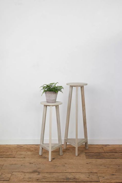 Three Leg Plant Stand | Anthropologie Plant Stand Plans, Tall Indoor Plants, Tall Plant Stands, Short Vase, Outdoor Living Furniture, Plant Stand Indoor, Entertaining Essentials, Plant Stands, Unique Vases