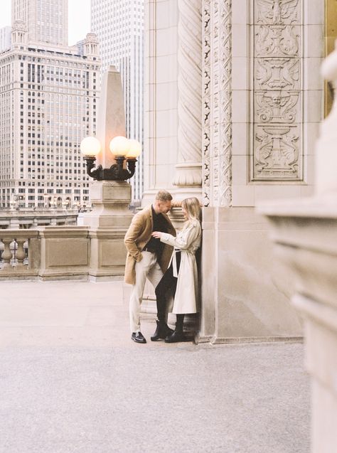 Wrigley Building Engagement, Riverwalk Engagement Photos, Photos In Chicago, Editorial Couple, Editorial Engagement Photos, Editorial Photo Shoot, Chicago Landmarks, Chicago Engagement Photos, Chicago Riverwalk