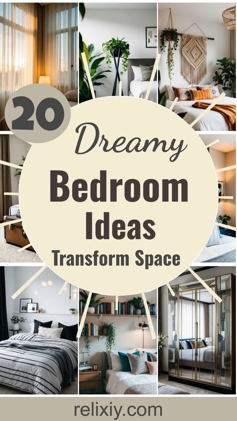 20 Dreamy Bedroom Ideas To Transform Your Space Today Chique Bedroom Ideas, The Perfect Bedroom, Tree In Bedroom Ideas, Bedroom Decor High Ceilings, Bedroom Redo Ideas Inspiration, Oversized Bedroom Ideas, Furniture Ideas For Bedroom, Bedroom Inspirations Big Room, Primary Bedroom Decor Ideas