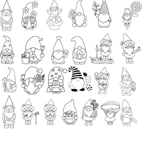 Fairy Garden Clipart Free Printable, Napkin Art, Gnomes Clipart, Flash Sheets, Garden Clipart, Drawing Ideas List, Products Photography, Garden Gnomes, Nails Today