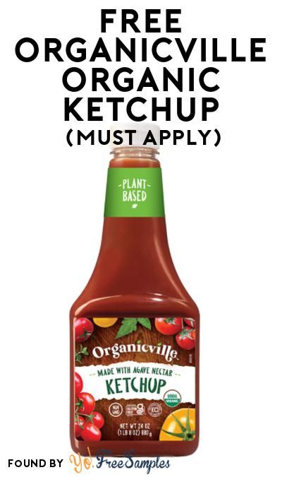 Ketchup Label Design, Aip Ketchup, Whole30 Ketchup, Paleo Ketchup, Organic Ketchup, Food Samples, Agave Nectar, Ketchup Bottle, Free Stuff