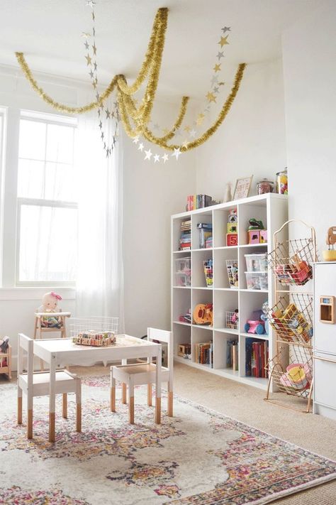 Useful Tips for Creating the Perfect Playroom - Kids Interiors Basement Playroom, Girls Playroom, Office Playroom, Playroom Design, Playroom Organization, Toy Rooms, Kids Interior, Reading Room, Playroom Decor