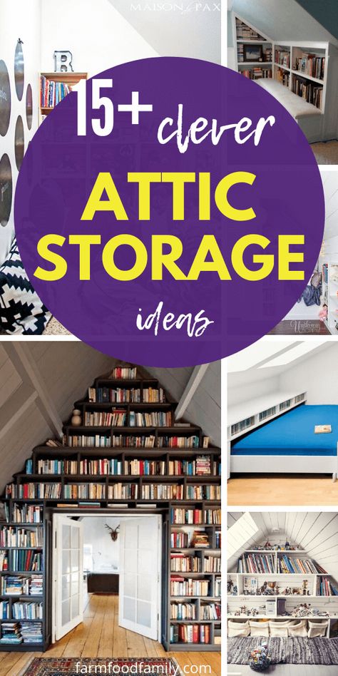 Attic Storage Ideas, Small Kitchen Pictures, Attic Furniture, Attic Bed, Attic Organization, Old Wooden Crates, Organizing Storage, Loft Storage, Small Attic