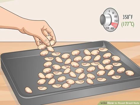 3 Ways to Roast Brazil Nuts - wikiHow How To Roast, Brazil Nuts, Nut Recipes, Roasted Nuts, Salad Side Dishes, Oven Roast, Comfort Foods, Keto Recipes Easy, Oven Baked