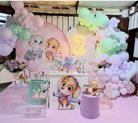 Everest And Skye Birthday Party, Skye Everest Paw Patrol Party, Sky And Everest Birthday Party, Skye And Everest Birthday Party, Skye Paw Patrol Birthday Party, Skye Birthday Party Paw Patrol, Girl Paw Patrol Party, Paw Patrol Theme Party, Skye Birthday Party