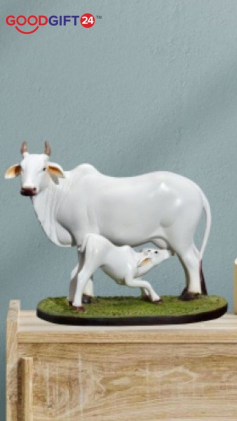 Bring your home the love of mother with kamdhenu statue from good gift 24. The kamdhenu statue has been created with love especially for you and your family. #kamdhenu #kamdhenustatue #kamdhenucowmurtionline #kamdhenucowmurti Cow Reference, Kamdhenu Cow, Diwali Banner, Elephant Eye, Cow And Calf, Mural Art Design, Cow Photos, Design Art Drawing, Diy Wall Painting