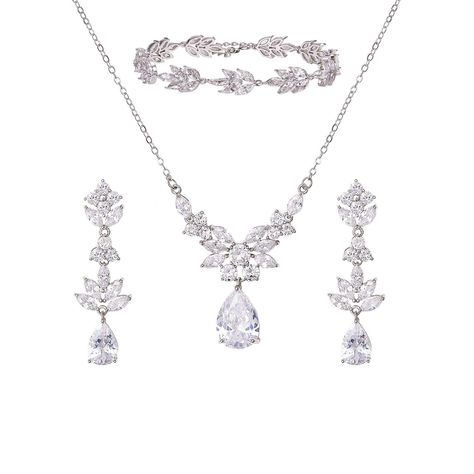 Teardrop Wedding Bridal Jewelry Set for Brides Women Bridesmaid, Crystal Rhinestone Backdrop Necklace Earring Sets for Prom Backdrop Necklace, Backdrops Necklace, Bridal Necklace Set, Bridal Jewelry Set, Earring Sets, Bridesmaid Jewelry Sets, Women's Jewelry Sets, Wedding Bridal Jewellery, Bride Jewellery