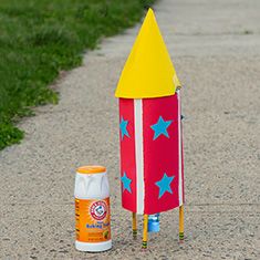 Space Birthday Ideas, Balloon Rockets For Kids, Baking Soda Rocket, Alka Seltzer Rocket, How To Make A Rocket Out Of A Bottle, Diy Rocket From Plastic Bottle, Stem Activities For Preschoolers, Diy Bottle Rocket, Stem Rockets