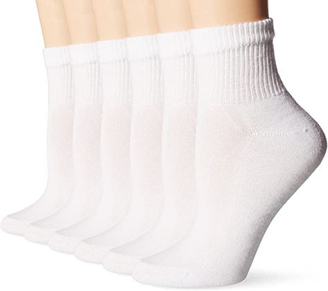 Ankle White Socks, Hanes Socks, White Ankle Socks, 6 Pack Women, Clothing Guide, Ankle Socks Women, Hiking Socks, Sock Packs, White Socks