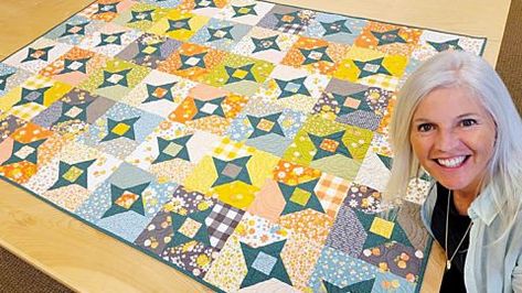 Twinkle Quilt Pattern Free, Missouri Star Quilt Company Tutorials, Diy Joy, Star Quilt Pattern, Quilt Layers, Kids Quilts, Layer Cake Quilts, Missouri Star Quilt Company, Quilting Videos