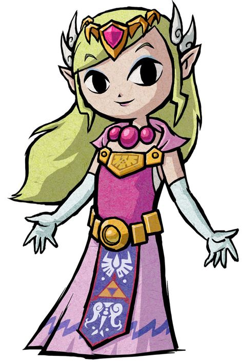 Princess Zelda - The Legend of Zelda: The Wind Waker HD Princess Zelda Art, Zelda Drawing, Zelda Tattoo, Zelda Fitzgerald, Princesa Zelda, Nintendo Princess, The Wind Waker, Bd Art, Link Art