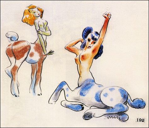 Fantasia centaurettes Fred Moore, Fantasia Disney, Disney Designs, Mermaids And Mermen, Concept Art Character, Sketchbook Inspiration, Disney Animation, Creature Design, Cartoon Art Styles