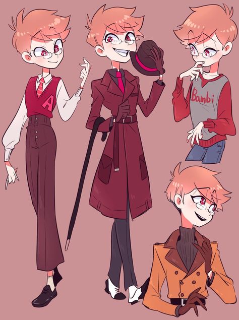 Alastor Outfit Ideas, Human Alastor, 8bit Art, Hotel Trivago, Ange Demon, Monster Hotel, Alastor Hazbin Hotel, Cartoon Character Design, Hotel Art