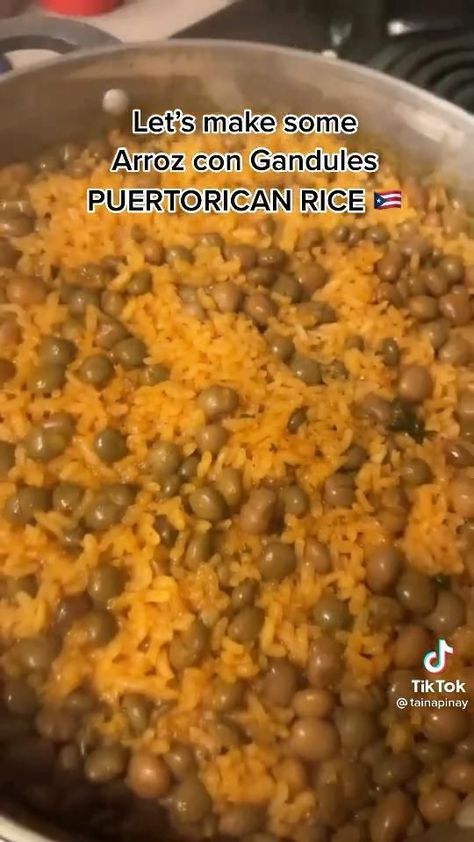 Gastro Friendly Recipes, Chicken And Rice Puerto Rican Style, Spanish Rice Puerto Rican, How To Make Puerto Rican Rice, Puerto Rican Rice And Beans Recipe, Latino Dinner Ideas, Puerto Rican Meal Prep, Puerto Rico Rice And Beans, Dinner Recipes Puerto Rican