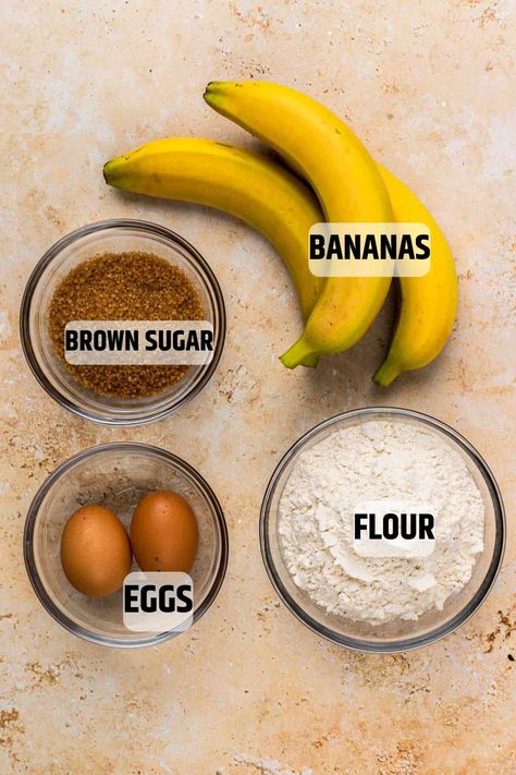 4-Ingredient Banana Bread Banana Bread Recipe Few Ingredients, Super Simple Banana Bread, Banana Bread With Quick Oats, Banana Bread With Cake Flour, 3 Banana Bread Recipe 3 Ingredients, Banana Bread With 3 Bananas, Super Easy Banana Bread, Four Ingredient Banana Bread, Few Ingredient Banana Bread