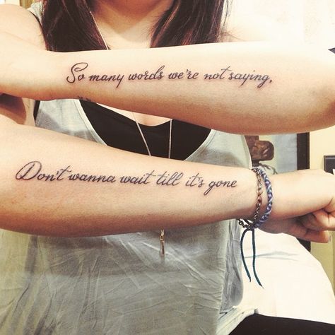 Having your favorite sayings inked on you permanently can make them mean even more. The right song lyric can describe all your feelings and hold melodic Jelly Roll Lyric Tattoo Ideas, Lyrics Tattoos For Women, Song Lyric Tattoos For Women, Meaningful Song Lyric Tattoos, Song Quote Tattoos, Tattoos About Music, Kid Inspired Tattoos, Country Lyric Tattoos, Music Lyric Tattoos