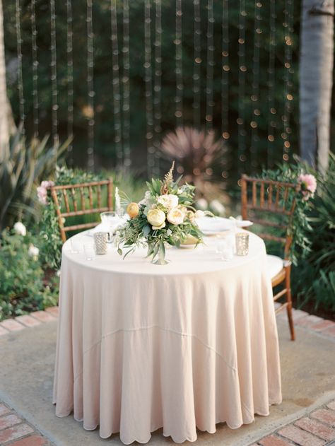 colors Small Round Sweetheart Table, Sweetheart Table Bouquet, Small Sweetheart Table, Round Sweetheart Table Wedding, Round Sweetheart Table, Mercury Votives, Round Wedding Tables, Bridal Party Tables, Head Tables