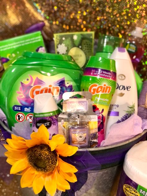 Laundry Detergent Gift Basket Ideas, Mexican Laundry Detergent, Topanga Laundry Detergent, Gain Laundry, Gain Detergent, Gain Fireworks, Laundry Bin, Basket Gift, Gift Basket Ideas