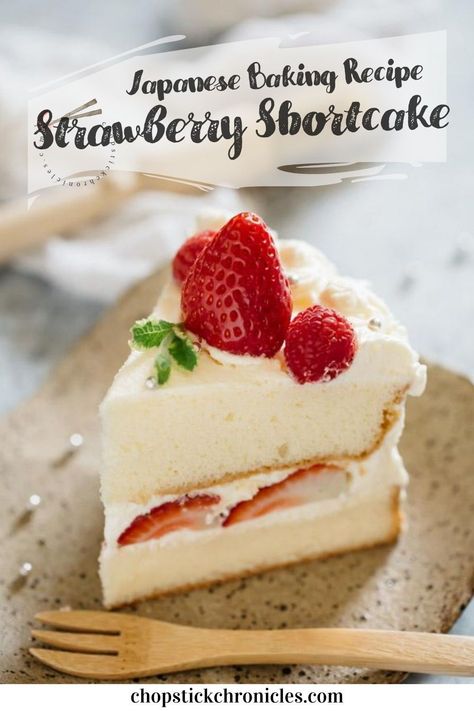 Strawberry Fresh Cream Cake, Sponge Cake With Strawberries And Cream, Japanese Strawberry Cake Recipe, Japanese Strawberry Shortcake Recipe, Strawberry Shortcake Cake Recipe, Japanese Cake Recipe, Japanese Sponge Cake Recipe, Japanese Birthday Cake, Japanese Fruit Cake