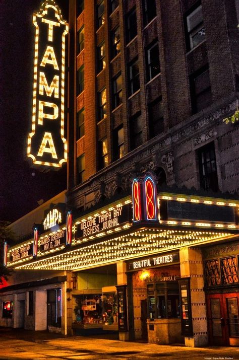 Tampa Aesthetic, Tampa Theatre, Tampa Bay Florida, Usa Roadtrip, Sanibel Island Florida, Florida Destinations, Destin Florida Wedding, Kissimmee Florida, Retro Pictures