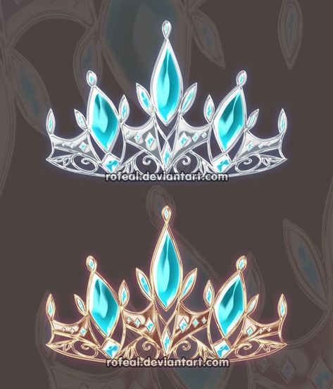 Crown Drawing, Anime Jewelry, Fantasy Props, Anime Accessories, Magical Jewelry, Blue Stones, Magic Art, Fantasy Jewelry, Tiaras And Crowns