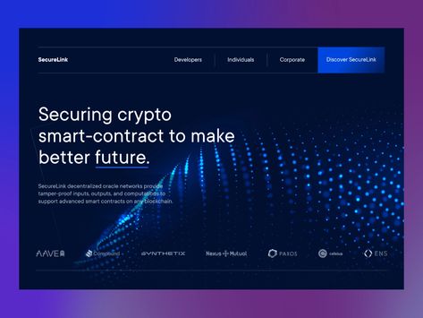 SecureLink - Crypto Smart-contract Web Design by Malik Abimanyu for Keitoto on Dribbble Ui Ux Design Website, Ux Design Website, Ux Strategy, Science Web, Smart Contract, Ui Ux Designer, Ux Design Inspiration, Presentation Layout, Homepage Design