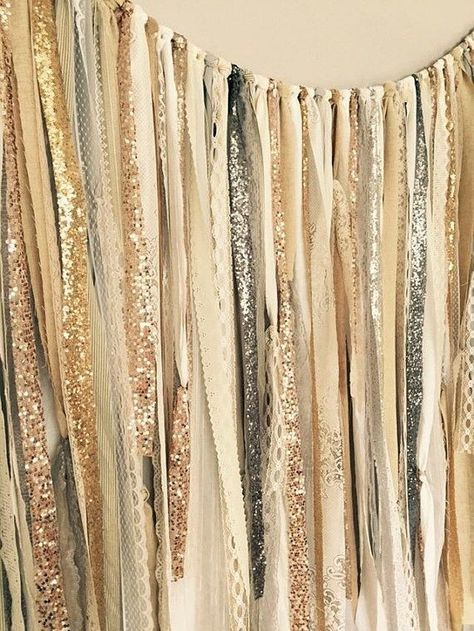 Make an easy wedding photo booth backdrop with metallic sequined fabric. Lace Backdrops, Garland Backdrops, Champagne Rose, Sequin Wedding, Wedding Photo Booth, Rose Gold Sequin, Glitter Party, Photo Booth Backdrop, Garland Wedding