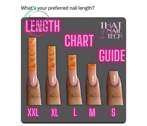 Length For Nails, Nails Sizes Shape, Mail Length Chart And Shape, Length Chart Nails, Mail Length Chart, Nail Length Chart Magnets, Nail Length Chart And Shape, Nail Sizes Chart Length, Acrylic Nails Sizes Chart