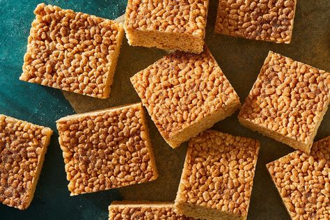 Apple Cider Doughnut Rice Krispies Treats Recipe on Food52, a recipe on Food52 Brown Butter Bourbon, Apple Cider Doughnut, Rice Krispies Treats, Krispy Treats, Krispies Treats, Puffed Rice, Rice Krispy, Rice Crispy Treats, Baking Project