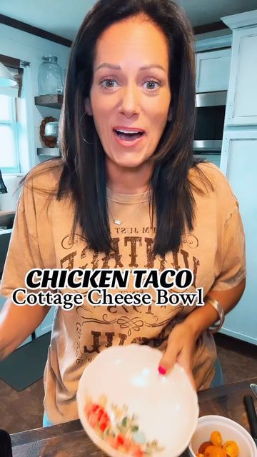 Tonya Spanglo Cottage Cheese, Taco Cottage Cheese, Mrc Recipes, Keto Bowls, Cottage Cheese Dinner, Tonya Spanglo, Cottage Cheese Bowl, Chicken Cottage, Cottage Cheese Recipes Healthy