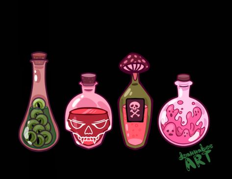 Every day is Halloween Cute And Creepy, Bottle Drawing, Arte Do Kawaii, Props Art, Halloween Jack O Lanterns, Maquillage Halloween, Creepy Art, Prop Design, Bottle Art