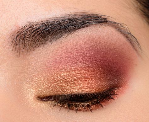 Asian Wedding Makeup, Golden Eye Makeup, Eye Makeup Cut Crease, Natural Beauty Makeup, Golden Eyes, Skin Care Steps, Red Eye, Copper Red, Happy Skin