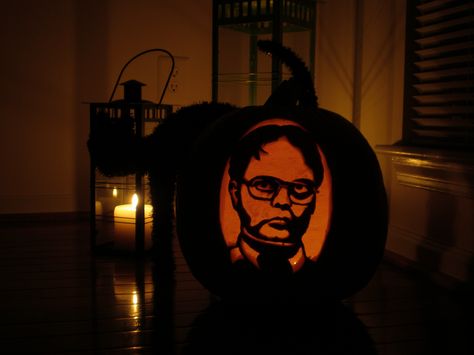 Dwight Pumpkin Head Wallpaper, The Office Pumpkin Carving, Ahs Pumpkin Carving, Dwight Halloween Wallpaper, Pumpkin Dwight, The Office Pumpkin, Rudolph Coloring Pages, Person Template, Pumpkin Inspo