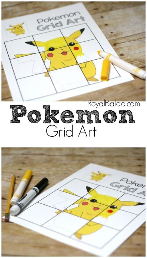 Practice writing with Pokemon! Build the fine motor strength with a fun activity - like grid drawing with Pokemon! Pokemon Printables, Grid Art, Pokemon Craft, Pokemon Theme, Pokemon Party, Practice Writing, Kindergarten Ideas, Cool Writing, Motor Activities