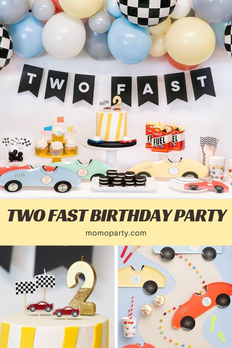 8 Most Popular 2nd Birthday Themes for Your Toddler – Momo Party Two Fast Birthday Party, 27 Birthday, Two Fast Birthday, 2nd Birthday Party For Boys, 2nd Birthday Boys, Car Birthday Theme, Second Birthday Ideas, Race Car Birthday Party, Boy Birthday Party Themes