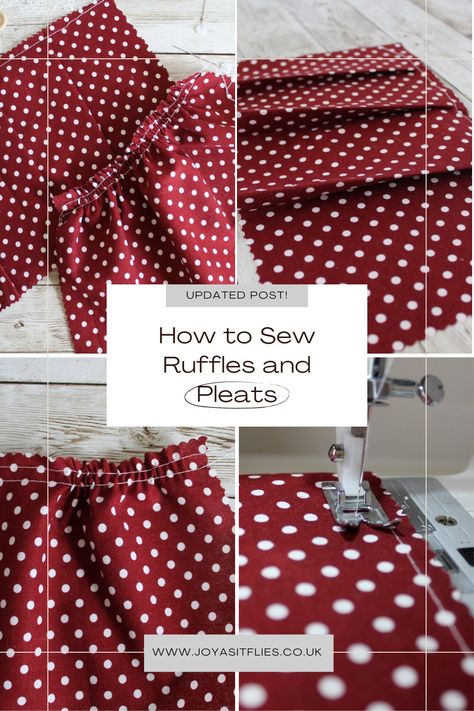 ruffles and pleats sewing Sew Ruffles, Simple Sewing Tutorial, Beginners Sewing, Simple Sewing, Sewing Blogs, Sewing For Beginners, How To Sew, Learn To Sew, Simple Patterns