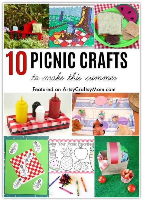 Picnic Theme Crafts, Picnic Crafts, Picnic Themed Parties, Parisian Picnic, Picnic Activities, Cute Picnic, Picnic Theme, Art Activities For Toddlers, Kid Friendly Crafts