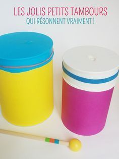 Il y a tout de ce qu'il faut à la maison pour fabriquer ce petit tambour ! Découvrez les 4 étapes pour réaliser ces jolis tam-tams avec les enfants, une activité parfaite pour la fête de la musique par exemple ! Surtout, qu'on ne dirait pas comme ça, mais le son de ces petits tambours fait maison est remarquable ! Un bricolage accessible pour les enfants dès la grande section de maternelle. Homemade Drum, A Frame Tent, Waldorf Montessori, February Holidays, Diy Instruments, Music Crafts, Kids Tents, Infant Activities, Diy For Kids