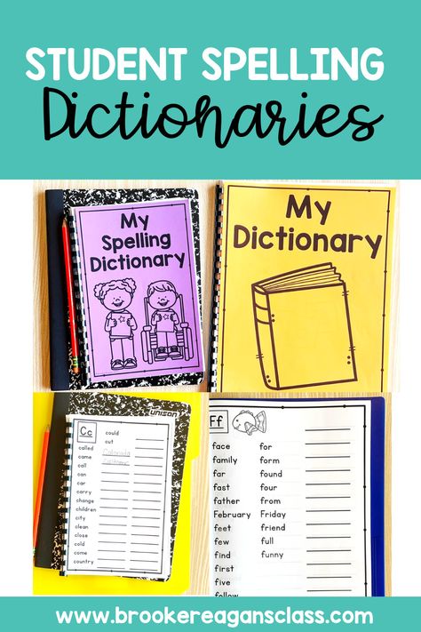 Spelling assistance is an accommodation that is found on many students IEP’s. Personal spelling dictionaries and word walls for students during writing workshop or independent writing time is key. Spelling can be a challenge for many students, especially students with a disability. Providing a concrete spelling tool for them is vital to their writing success. Third Grade Spelling, Spelling Dictionary, How To Spell Words, Personal Word Wall, Student Dictionary, Spelling For Kids, Writing Time, Sped Classroom, Spelling And Handwriting