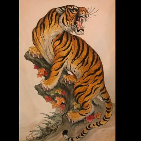 Tiger art drawing