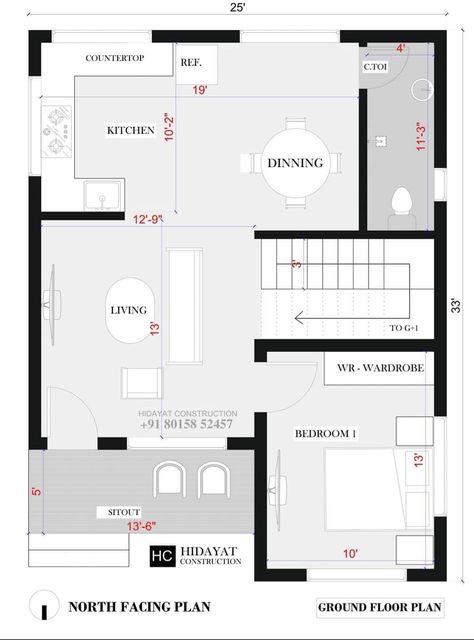 Residential Plan, House Layout Design, 20x40 House Plans, 30x40 House Plans, Duplex Floor Plans, 2bhk House Plan, Bungalow Floor Plans, Indian House Plans, House Plans Mansion