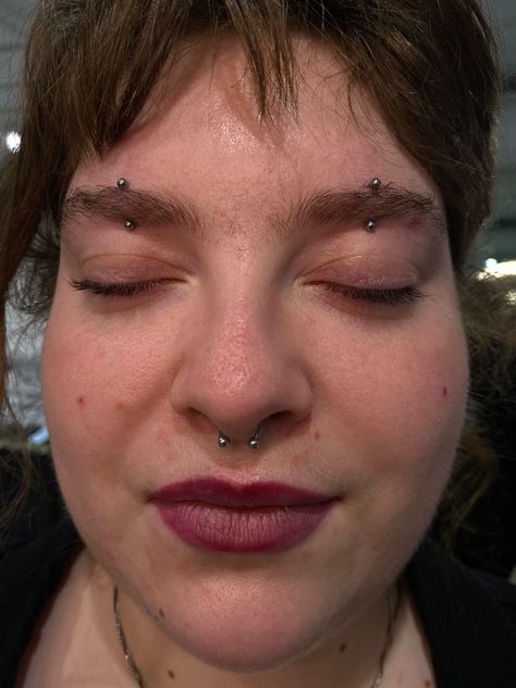 TURNING HEADS WITH THIS DOUBLE EYEBROW PIERCING ✌️ PIERCED BY @valltheimpaler Soho, Union Square, and Williamsburg 11AM-9PM 7 DAYS A/W🕘 WALK-INZ OR BOOK ONLINE..📕 TATTOOS & PIERCINGS, NO ATTITUDE, NO MISERABLE HOOPS TO JUMP THROUGH....🚫 WALK-INZ WELCOME OR BOOK ONLINE AT ⚔️livebytheswordtattoo.com⚔️ . . . . #livebytheswordtattoo #eyebrowpiercing #piercer #piercing #nyc Double Center Eyebrow Piercing, Central Eyebrow Piercing, Middle Eyebrow Piercing, Eyebrow Piercing Hoop, Double Eyebrow Piercing, Eyebrow Piercing, Undertale Drawings, Union Square, Body Mods