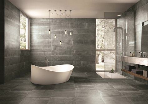 Hessian Nero Porcelain Wall & Floor Tiles | Mandarin Stone Wall & Floor Tiles Black Tile Bathrooms, Arizona Tile, Mandarin Stone, Suite Bathroom, Black Tiles, Bathroom Layout, Porcelain Flooring, Tile Shower, Wet Rooms